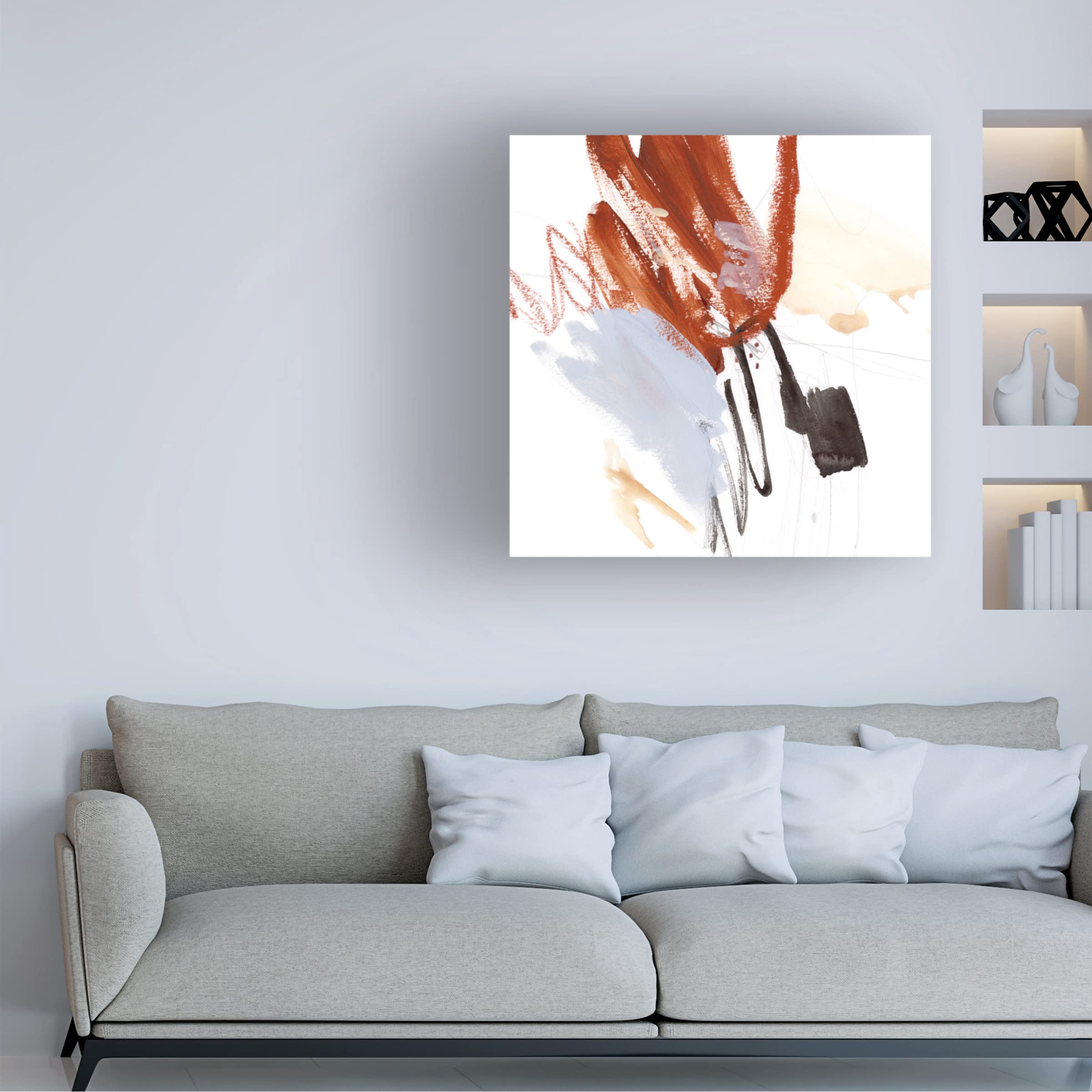 Victoria Borges 'Iron and Down II' Canvas Wall Art Print - Modern Home Decor for Living Room, Bedroom & Office - Trademark Fine Art Collection