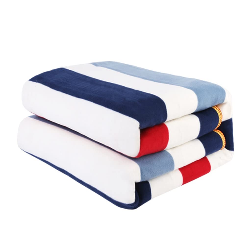TWDYC Electric Heated Blanket - 150x180cm Double Body Warmer with Thermostat, Ultra Soft & Thick Heating Blanket for Winter - Perfect for Bed, Couch & Office Use (Random Color)
