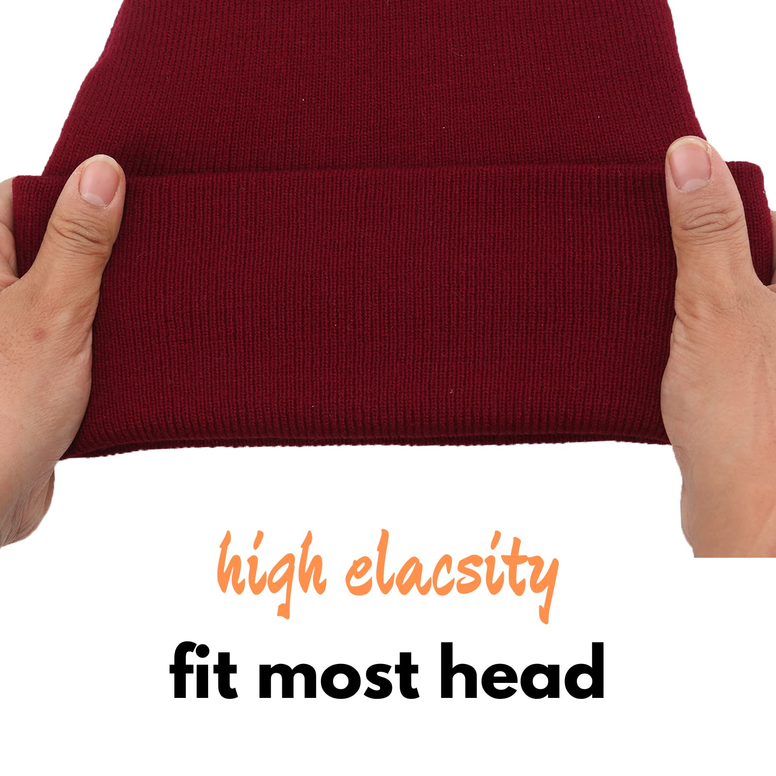 Silk Lined Winter Beanie Hat for Women & Men - Satin Lined Skull Cap with Cuff - Soft Warm Ski Beanie for Cold Weather - Perfect for Snowboarding, Skiing & Everyday Winter Wear