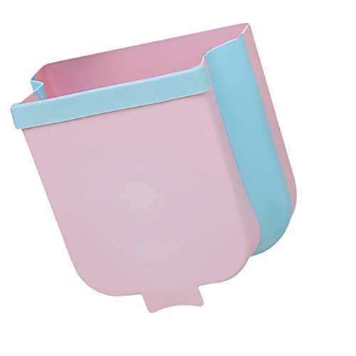 Hemoton Collapsible Hanging Car Trash Can - Portable Under Sink & Over Cabinet Garbage Bin for Kitchen, Office, Car - Space-Saving Waste Container for Road Trips, Commuting & Home Use