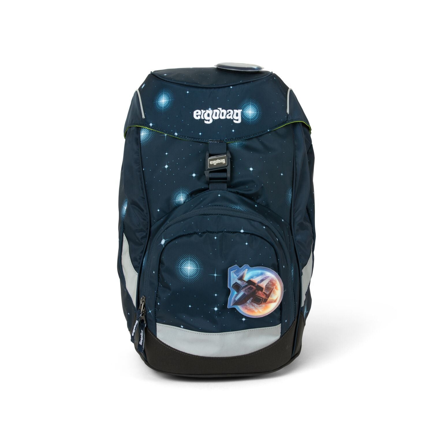 Ergobag Prime School Backpack - AtmosBear Galaxy Edition | Lightweight & Durable Kids Bookbag for School, Travel & Daily Use