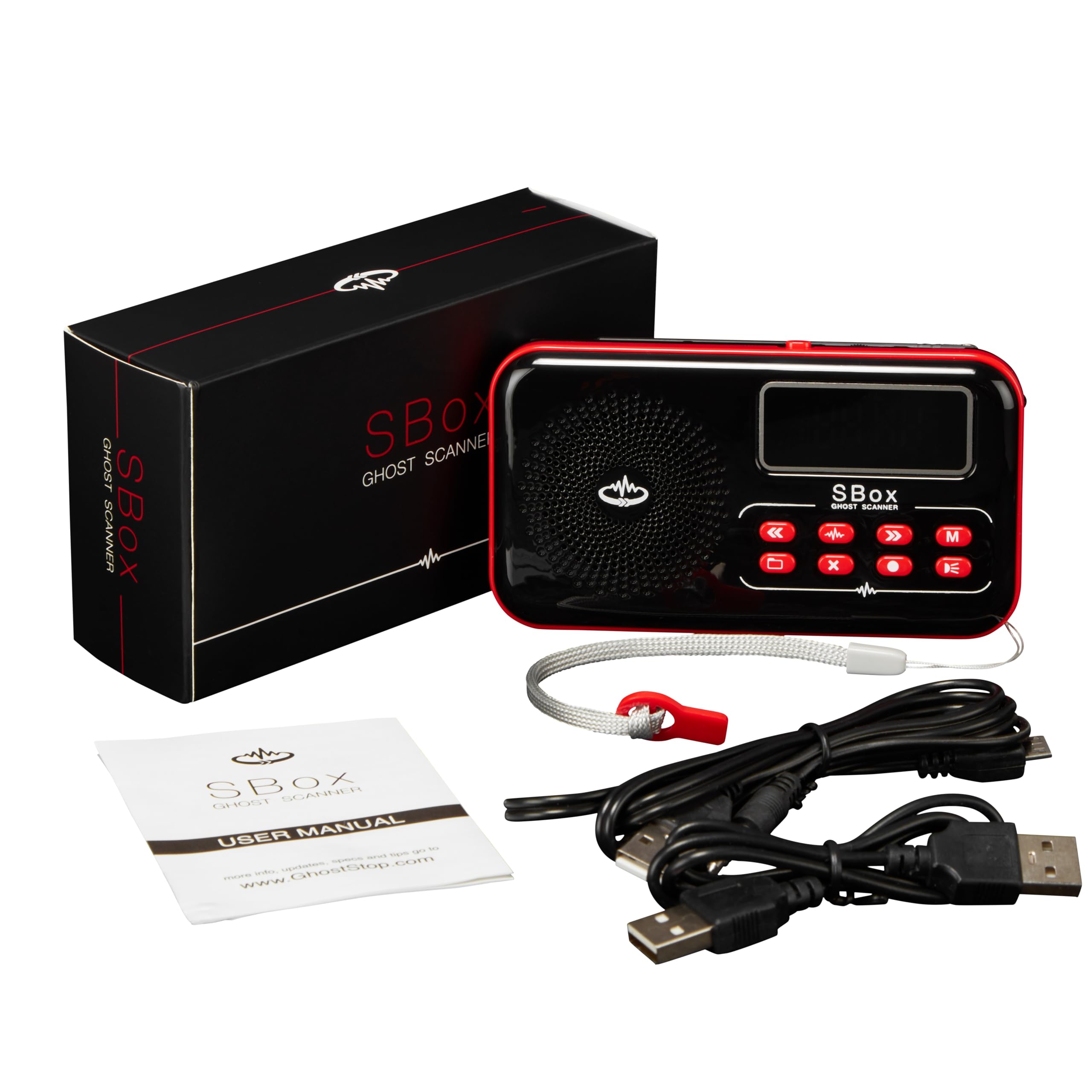 SBOX Ghost Box Radio Scanner with Spirit Box & EVP Recorder - Professional Ghost Hunting Equipment for Paranormal Investigations & Spirit Communication