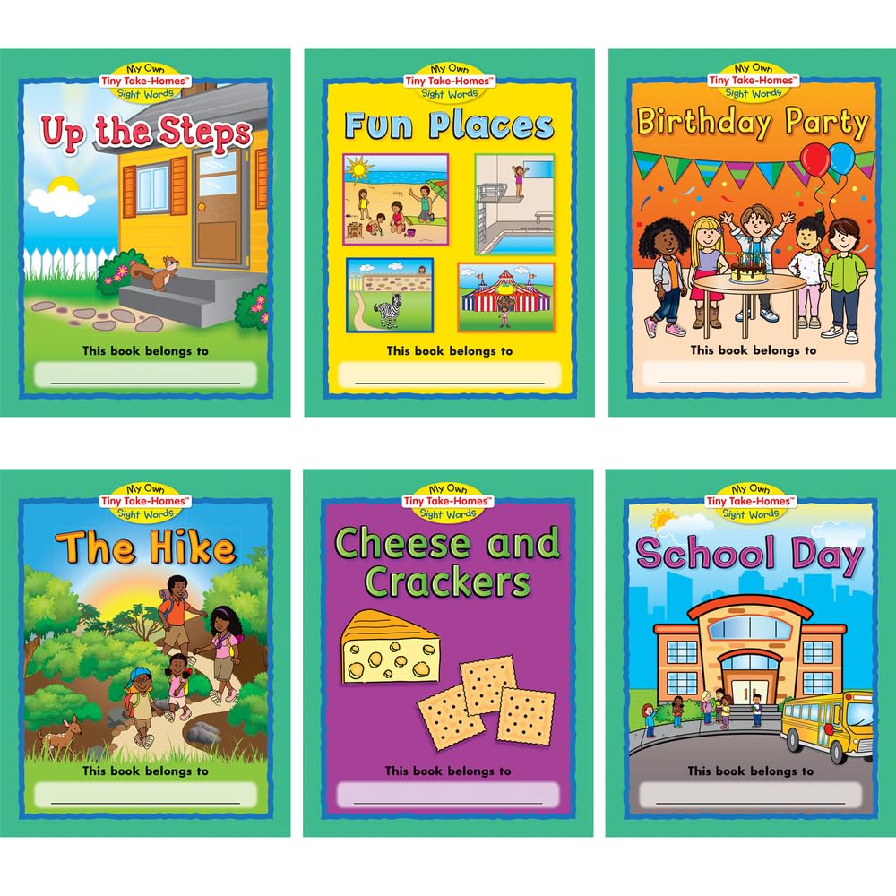 My Own Tiny Take-Homes Sight Words Books Set - Levels PreA, A & B (108 Books) for Early Reading Practice | Perfect for Homeschooling, Classroom Learning & Kindergarten Sight Word Activities