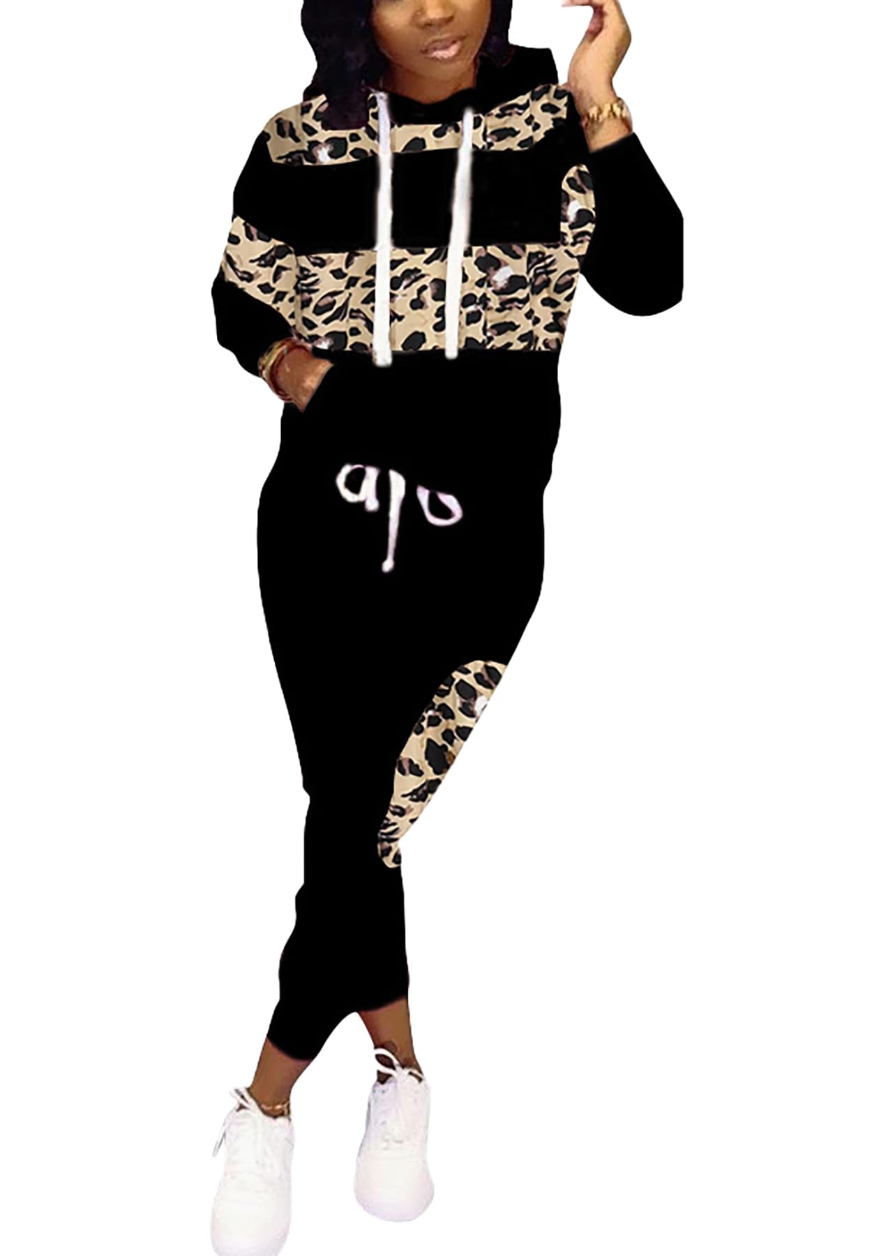 Lucuna Women's 2-Piece Sweatsuit Set - Soft Pullover Hoodie & Jogger Sweatpants for Fall | Cozy Lounge Wear & Jogging Outfit for Women | Perfect for Yoga, Running Errands & Casual Wear