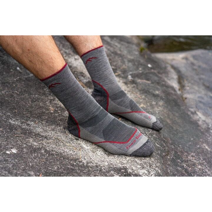Darn Tough Light Hiker Micro Crew Lightweight Hiking Socks for Men - Moisture-Wicking & Cushioned for All-Day Comfort on Trails, Camping, and Outdoor Adventures
