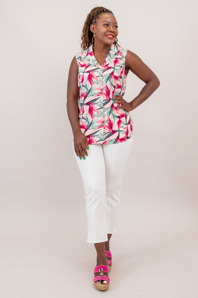 Bali Flower Sleeveless Dress - Elegant Floral Summer Dress for Women | Perfect for Beach Vacations, Tropical Getaways & Summer Parties