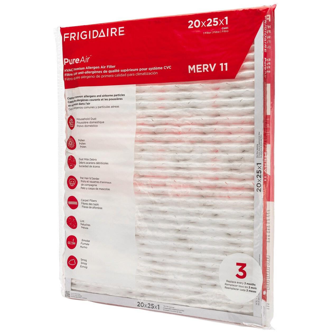 Frigidaire HVAC Filter 20x25x1 - Compatible with Air Conditioners & Furnaces - MERV 8 Efficiency - Perfect for Home, Office & Commercial Use