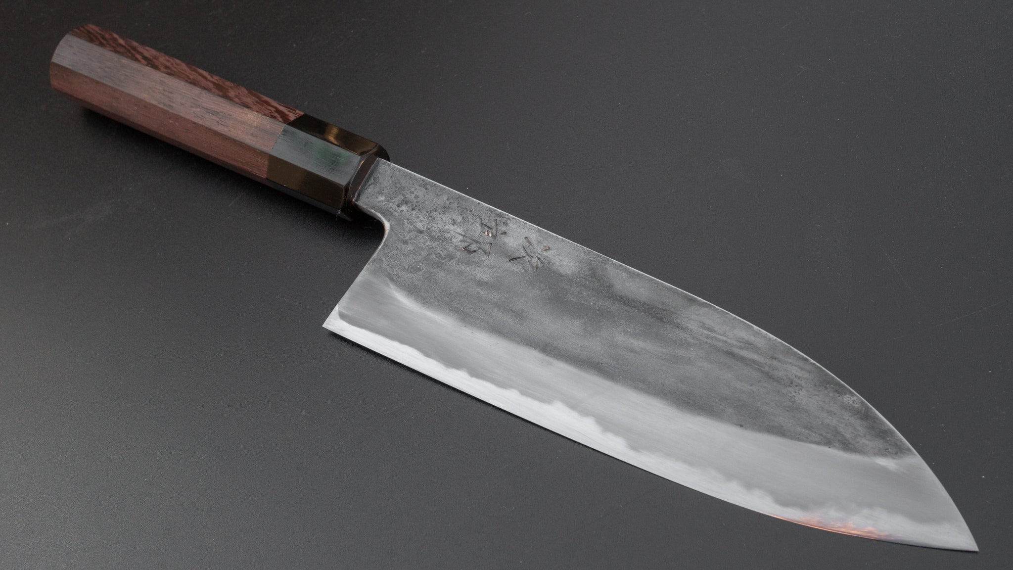 Premium Jiro Tsuchime Wa Gyuto 180mm Japanese Chef Knife with Taihei Tagayasan Handle (#111) - Perfect for Sushi, Sashimi & Precision Kitchen Tasks