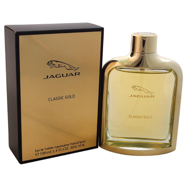 Jaguar Classic Gold Cologne for Men - Premium Fragrance with Long-Lasting Scent - Perfect for Date Night, Office & Special Occasions