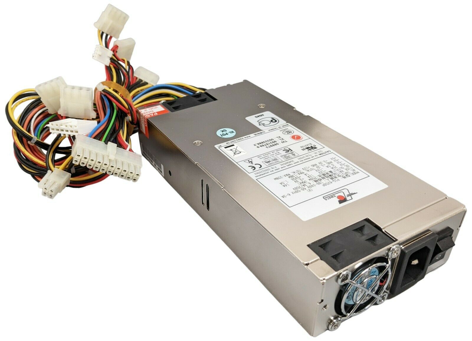 eMacs P1G 6250P 250W Switching Power Supply - High Efficiency FPC Power Adapter for Servers, Workstations & Industrial PCs (IPC) - Perfect for Data Centers, Office Computing & Automation Systems