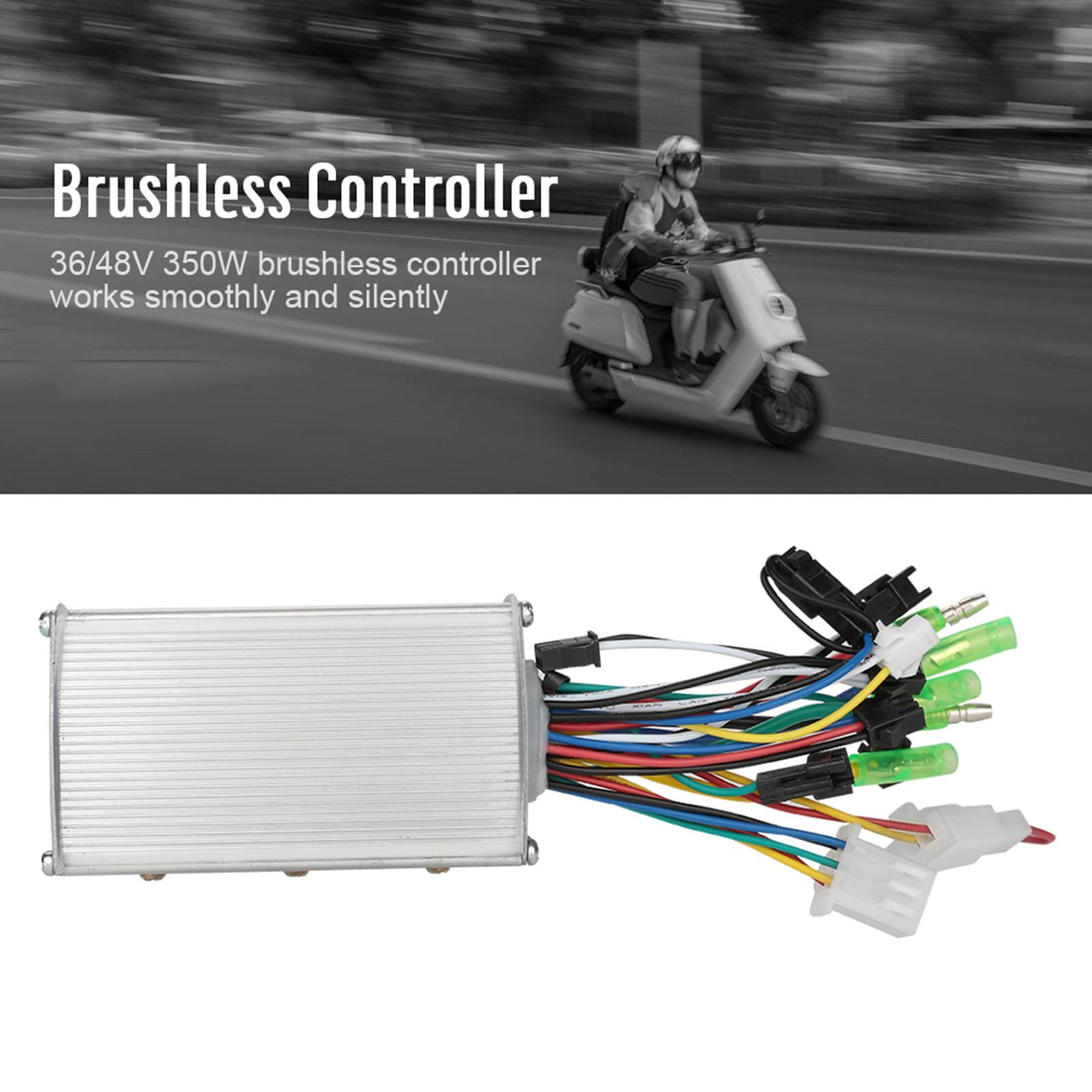 36V/48V 350W Brushless Motor Speed Controller for Electric Bicycles & Scooters - High Performance E-Bike Speed Regulator, Perfect for Commuting and Off-Road Adventures
