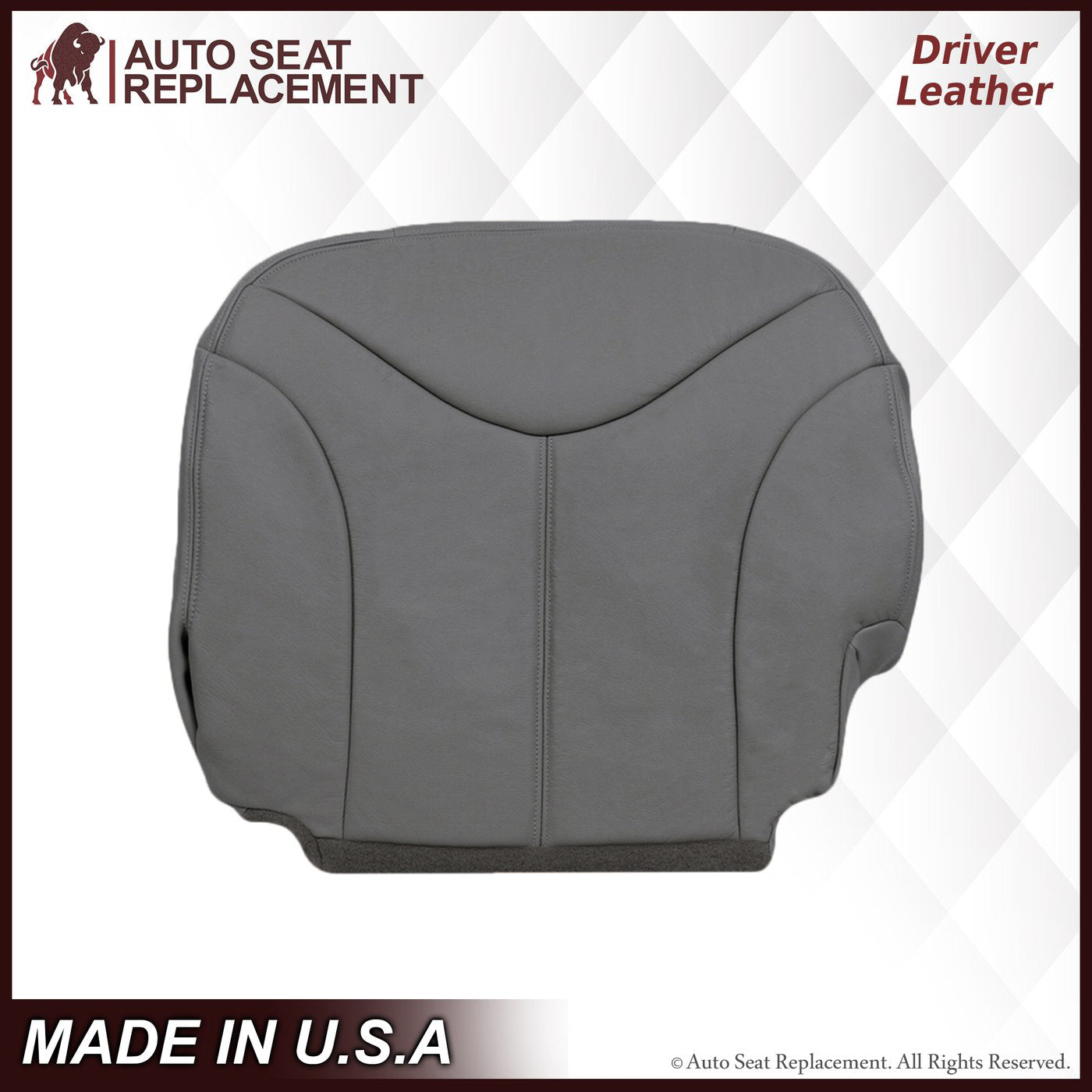 2000-2002 GMC Yukon & Sierra XL Custom Fit Seat Covers - Premium Pewter Gray Car Interior Accessories for Truck & SUV | Perfect for Road Trips, Daily Commute & Off-Road Protection