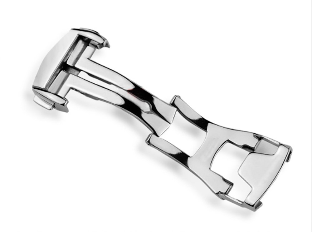 Omega De Ville Watch Band Replacement Strap - L316 Stainless Steel Deployment Clasp Buckle | Richie Strap | Perfect for Dress Watches, Business & Formal Occasions