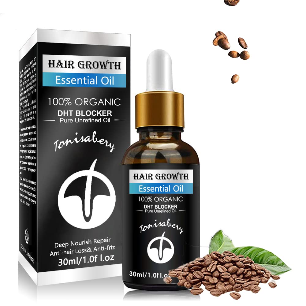 Hair Growth Essential Oil for Women & Men - Natural Anti Hair Loss Treatment, Promotes Thicker & Healthier Hair - Perfect for Daily Scalp Massage & Hair Care Routine
