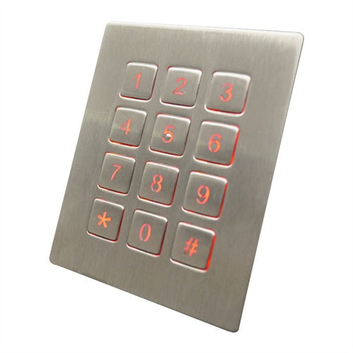 Grafos Steel 12-Key Backlit Numeric Keypad - Perfect for Data Entry, Gaming & Office Work