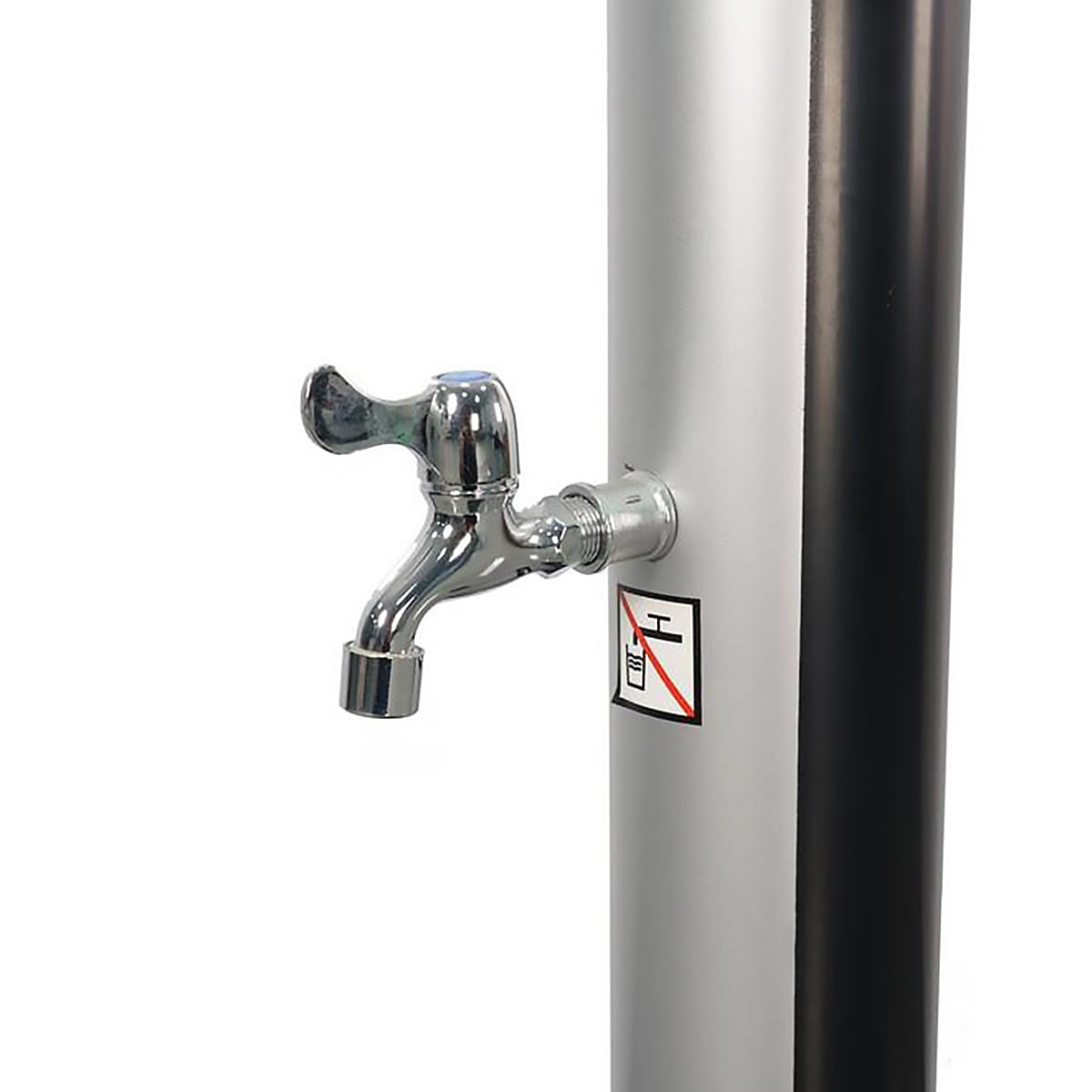 **Axonl 5.3/9.3 Gallon Solar Outdoor Shower with Adjustable Shower Head & Foot Tap – Portable Camping, Beach, Poolside, Garden, Backyard Use – Silver (5.3 Gallon)**    **Use Cases:** Perfect for camping trips, beach outings, poolside showers, garden cleaning, and backyard relaxation.