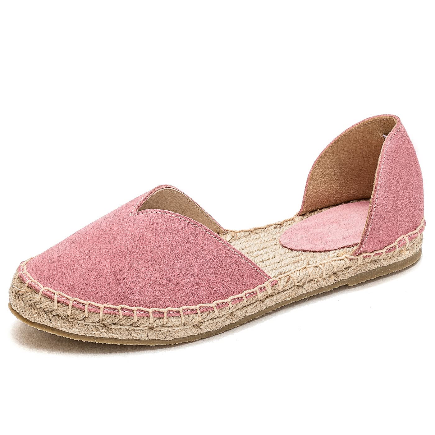U-lite Women's Comfortable Suede Pointed Toe Espadrilles Flats - Slip On Loafers in Pure Colors | Perfect for Office, Casual Wear & Spring Outfits