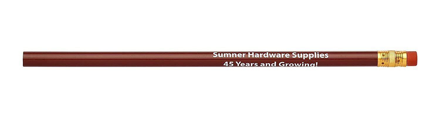 Custom Printed Round Pencils - Personalized Promotional Pencils (500/Bulk Box) - Perfect for Corporate Gifts, School Supplies & Branding Events