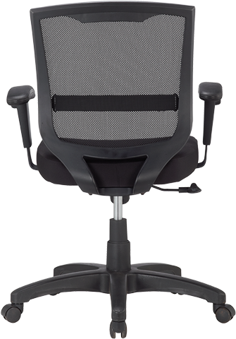 Eurotech MT4500 Mesh/Fabric Task Chair - Ergonomic Office Chair with Adjustable Height & Lumbar Support for Home & Office Workspaces