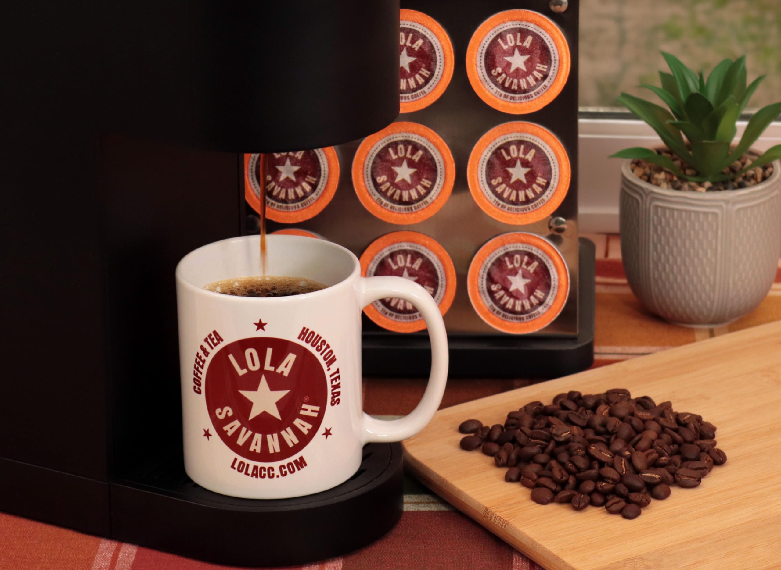 Lola Savannah Almond Bliss Caffeinated Coffee Pods - 50 Count, Flavored Coffee Pods for Keurig & Nespresso Machines | Perfect for Home, Office & Gifting