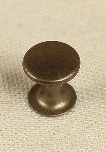 Antique Hollow Rivets Ø9.0 x 7.8mm - Iron & Brass Fasteners for Leather Craft, DIY Jewelry Making, and Vintage Metal Repairs