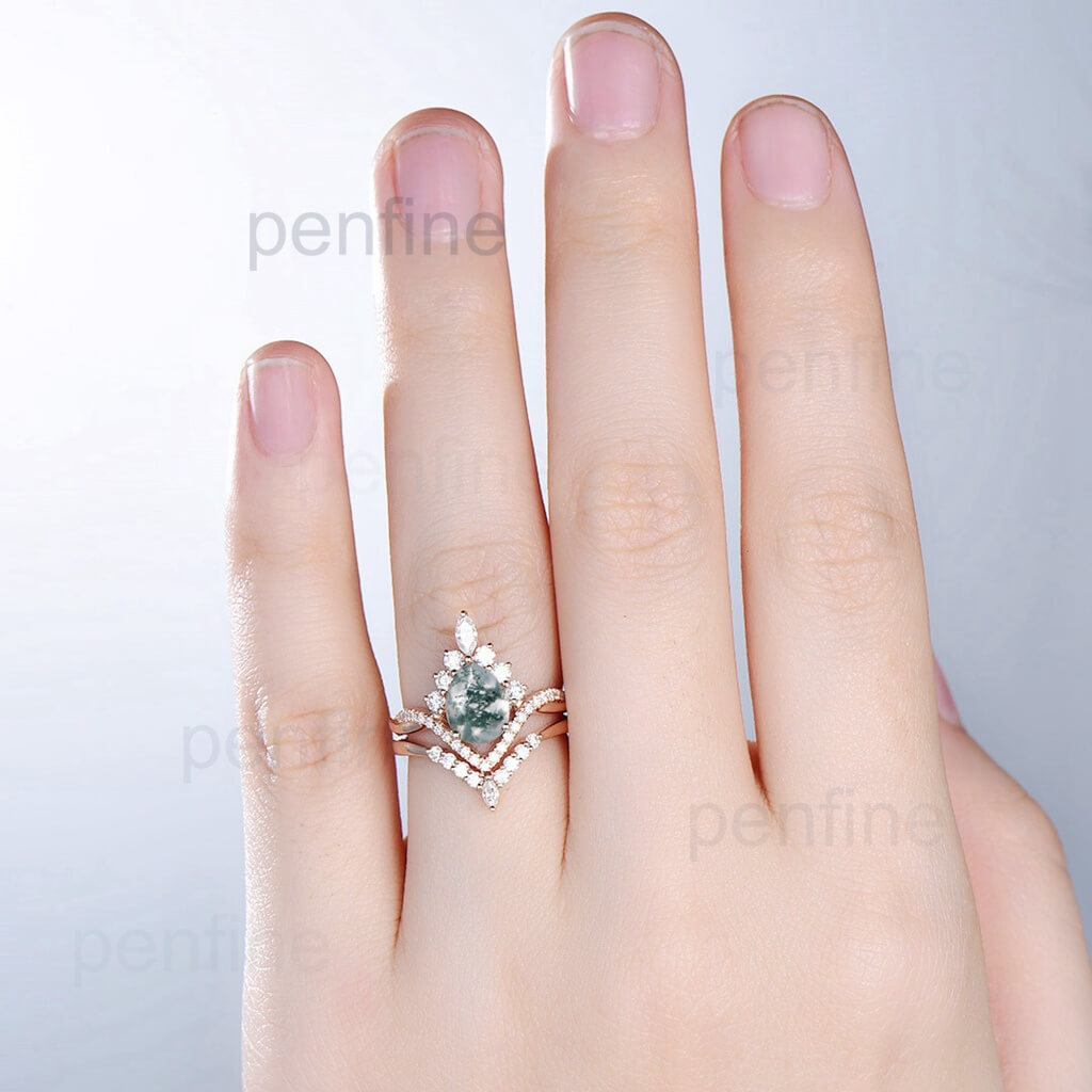 18K White Gold Diamond Accent Ring Set - Custom Jewelry for Kevin Hentschel - Perfect for Weddings, Anniversaries & Special Occasions