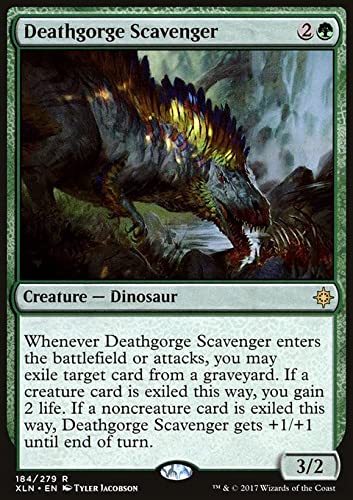 Magic: The Gathering Singles - Deathgorge Scavenger (184) Ixalan XLN, Green MTG Card - Perfect for Commander, Standard & Modern Decks