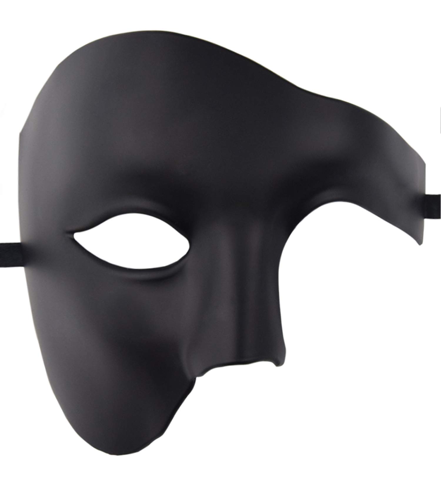 KEFAN Men's Masquerade Mask - Phantom of The Opera Style Half Face Mask for Halloween, Cosplay, and Costume Parties