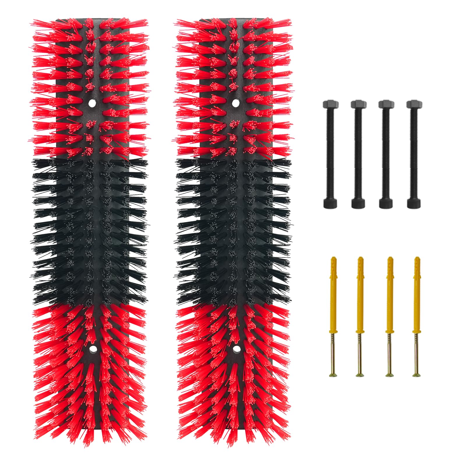 Livestock Scratch Brush with 4 Screws - Durable Animal Back Scratcher for Cows, Cattle, Sheep, Horses & Pigs - Massage Grooming Tool for Barn, Stable & Farm Use