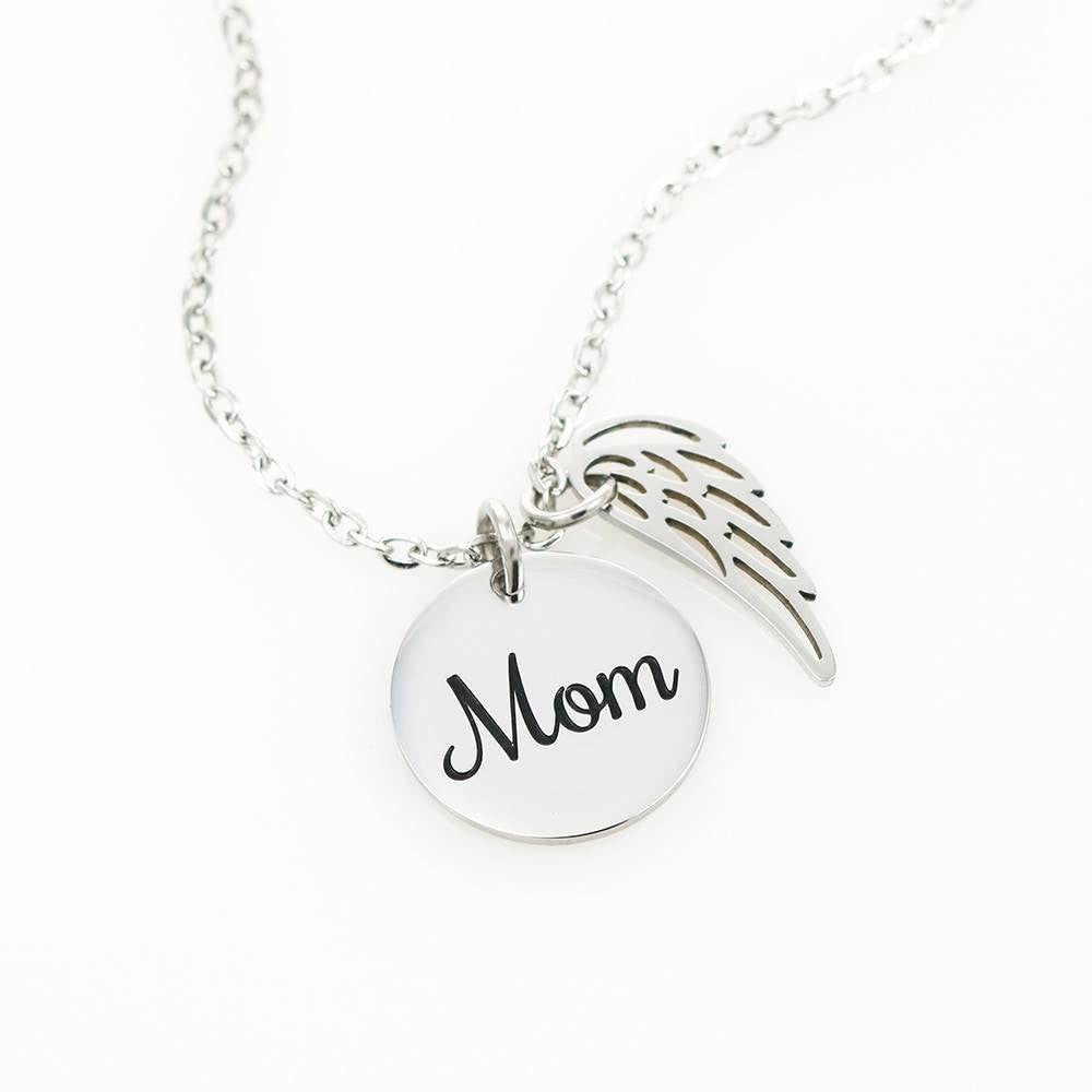 Memorial Necklace for Mom - Always My Hero Keepsake Jewelry for Mother's Day, Birthday & Remembrance Gifts | Perfect for Anniversaries, Sympathy & Everyday Wear