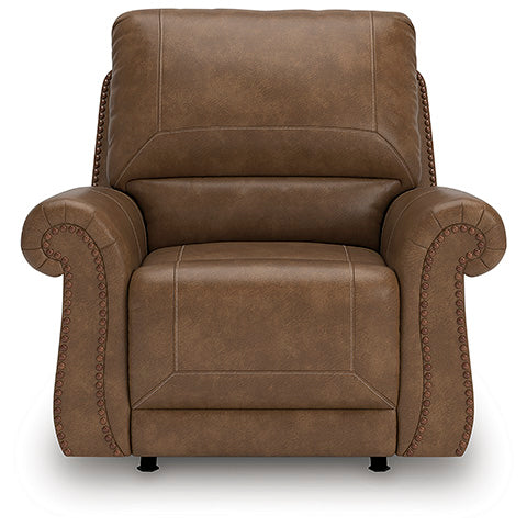 Premium Chasemore Earth Recliner PC5590261 - Ergonomic Comfort for Living Room, Home Theater & Office - Adjustable Leather Reclining Chair with Lumbar Support