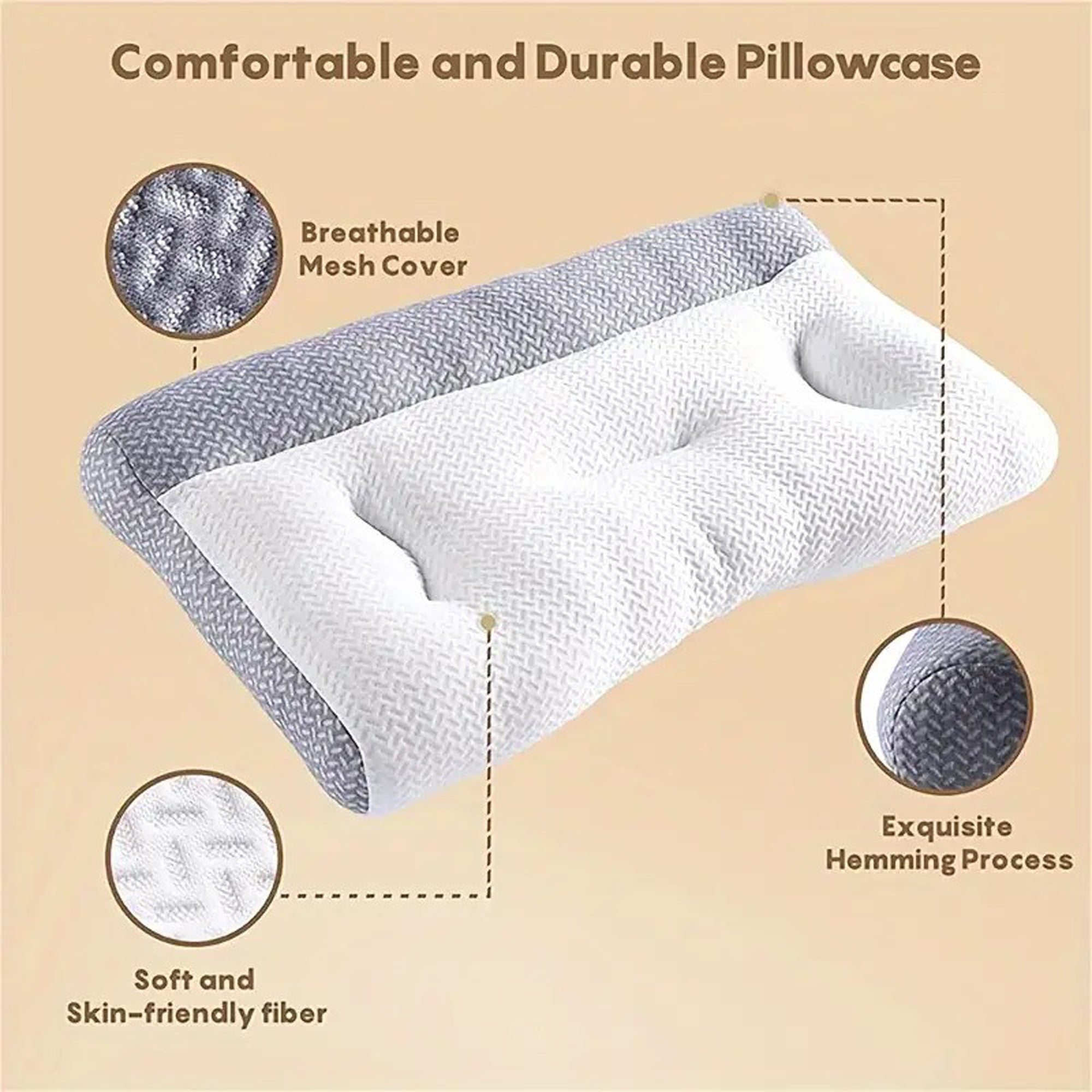 DR PILLOW PAIN AWAY Neck Traction Pillow - Ergonomic Invisible Spring Support for Neck Pain Relief | Perfect for Sleeping, Travel & Office Use