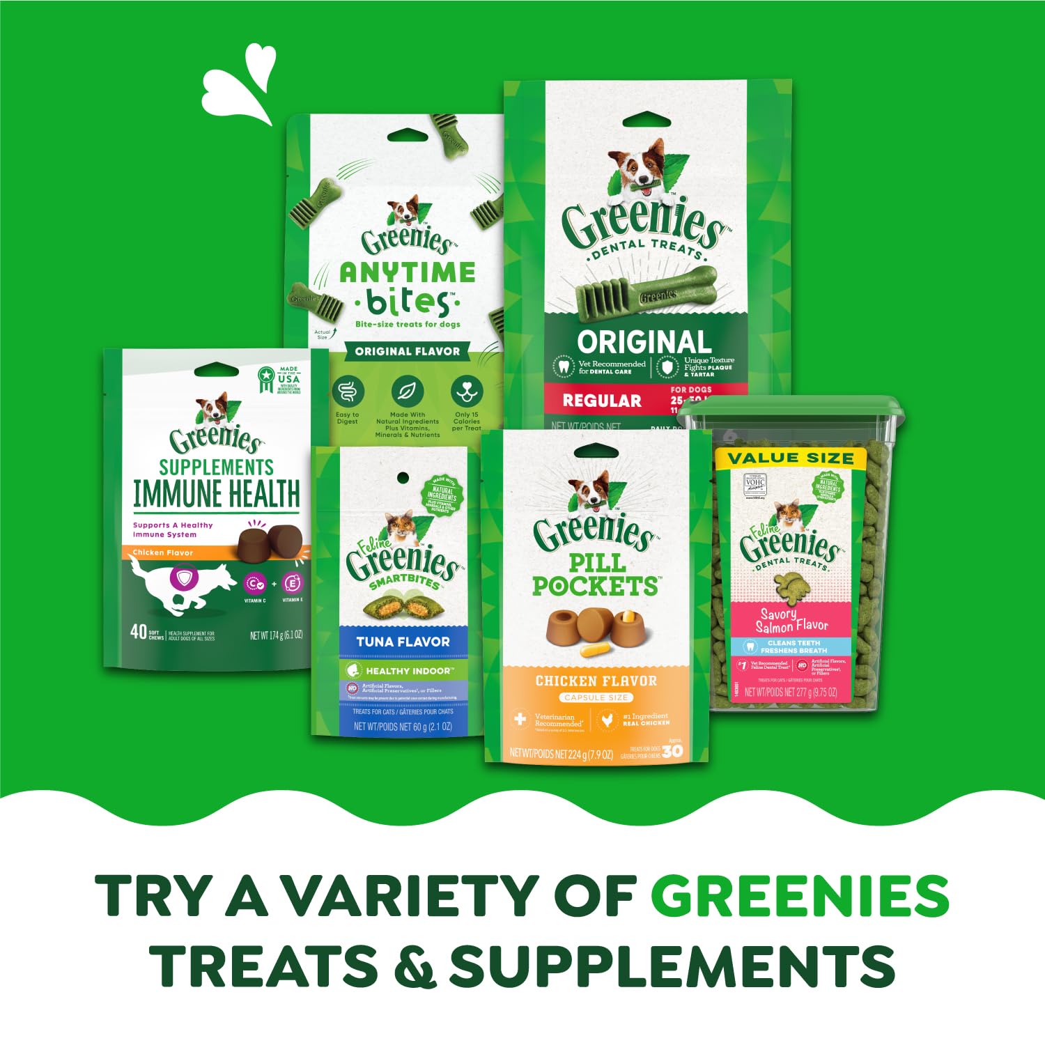 Greenies Pill Pockets for Dogs - Natural Soft Dog Treats with Chicken Flavor, Capsule Size (6 Pack, 180 Treats) | Easy Medication for Picky Eaters & Senior Dogs