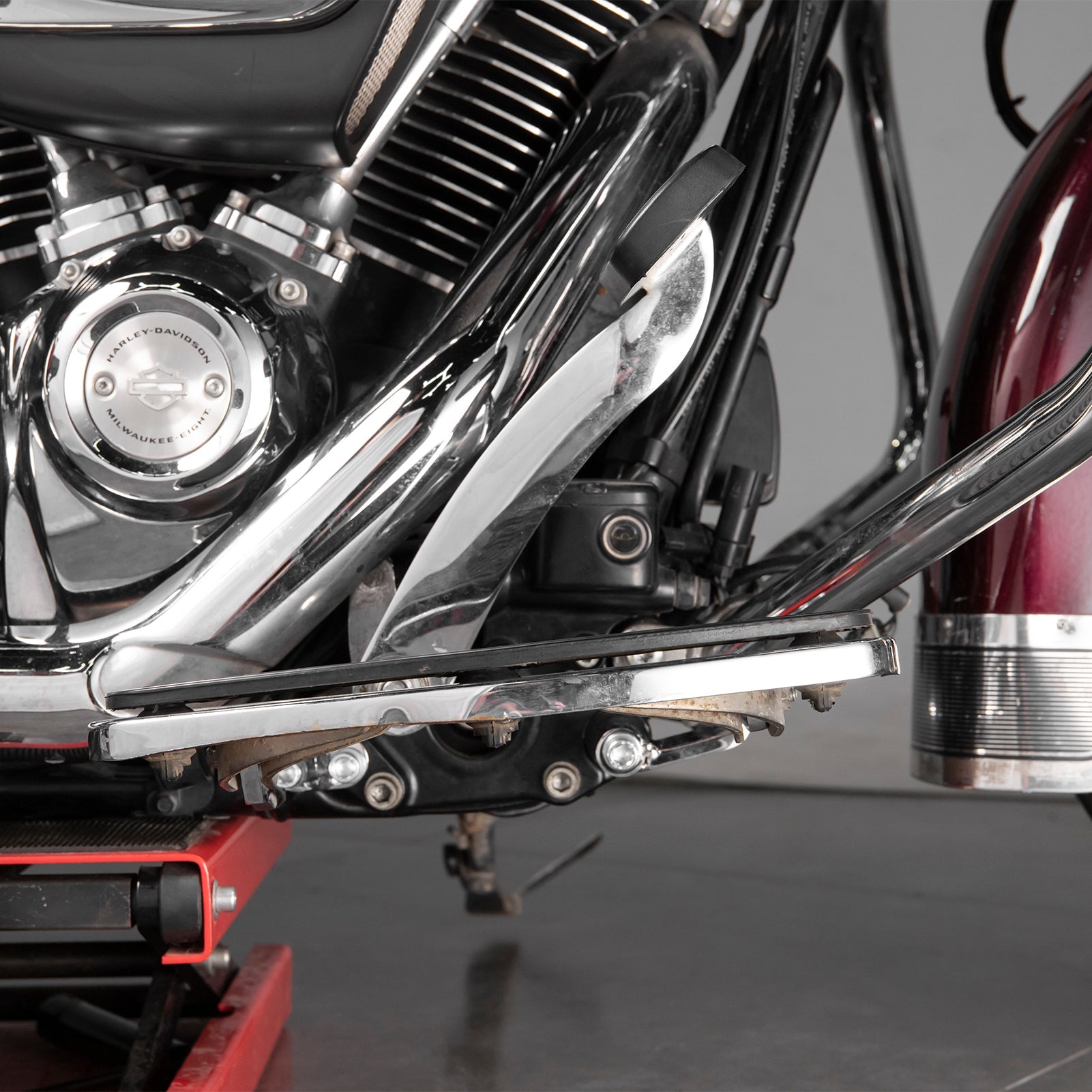 2009-2025 Harley Davidson FLHT FLHR FLTR FLHX Steel Driver Floorboard Relocation Kit - 2 Forward & 1 Outward Adjustable Brackets for Improved Riding Comfort & Control - Perfect for Long Distance Touring & Custom Bike Builds