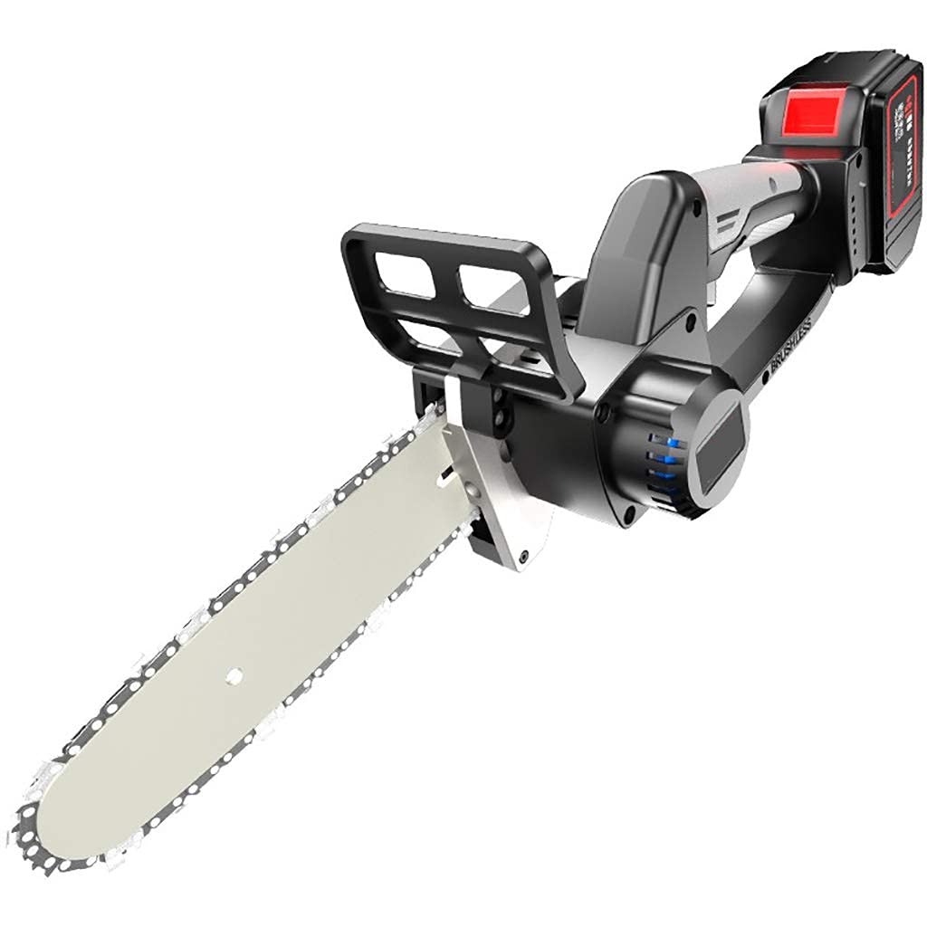 **3000mAh Cordless Chainsaw Battery - 8-Inch Handheld Electric Chainsaw for Cutting Wood & Tree Branches - Includes Safety Goggles & Tools - Adjustable Chain Tension - Perfect for DIY, Yard Work & Outdoor Projects**