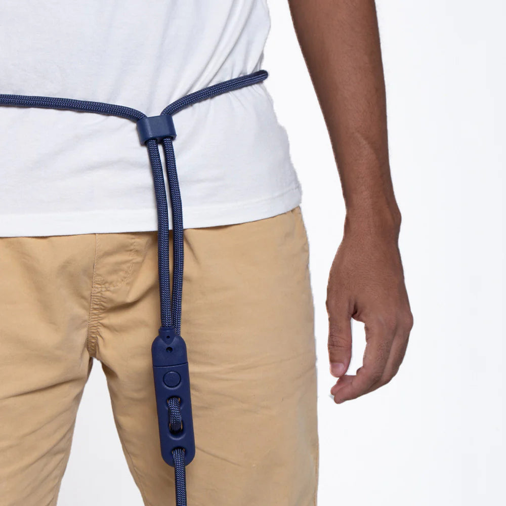 Hands Free Dog Leash - Deep Blue Adjustable Waist Belt for Walking & Running - Zee.Dog Premium Pet Accessories (Perfect for Jogging, Hiking & Outdoor Adventures)