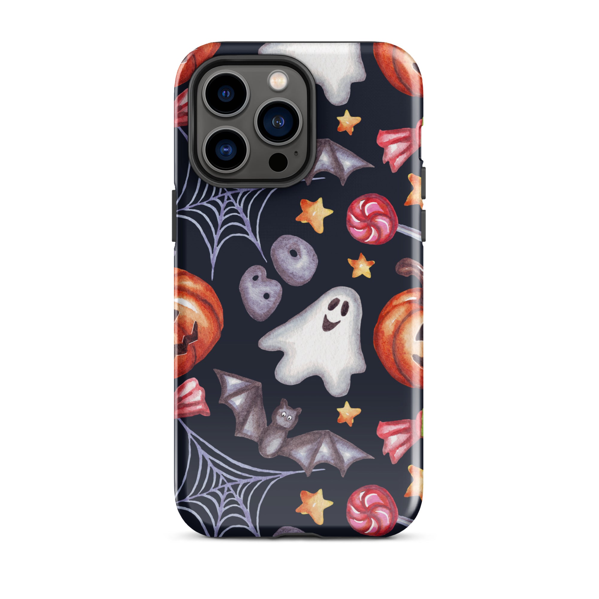 Premium Spooky Charm iPhone Case - Cute & Durable Protective Cover for iPhone 13/14/15, Perfect for Halloween, Parties & Everyday Use