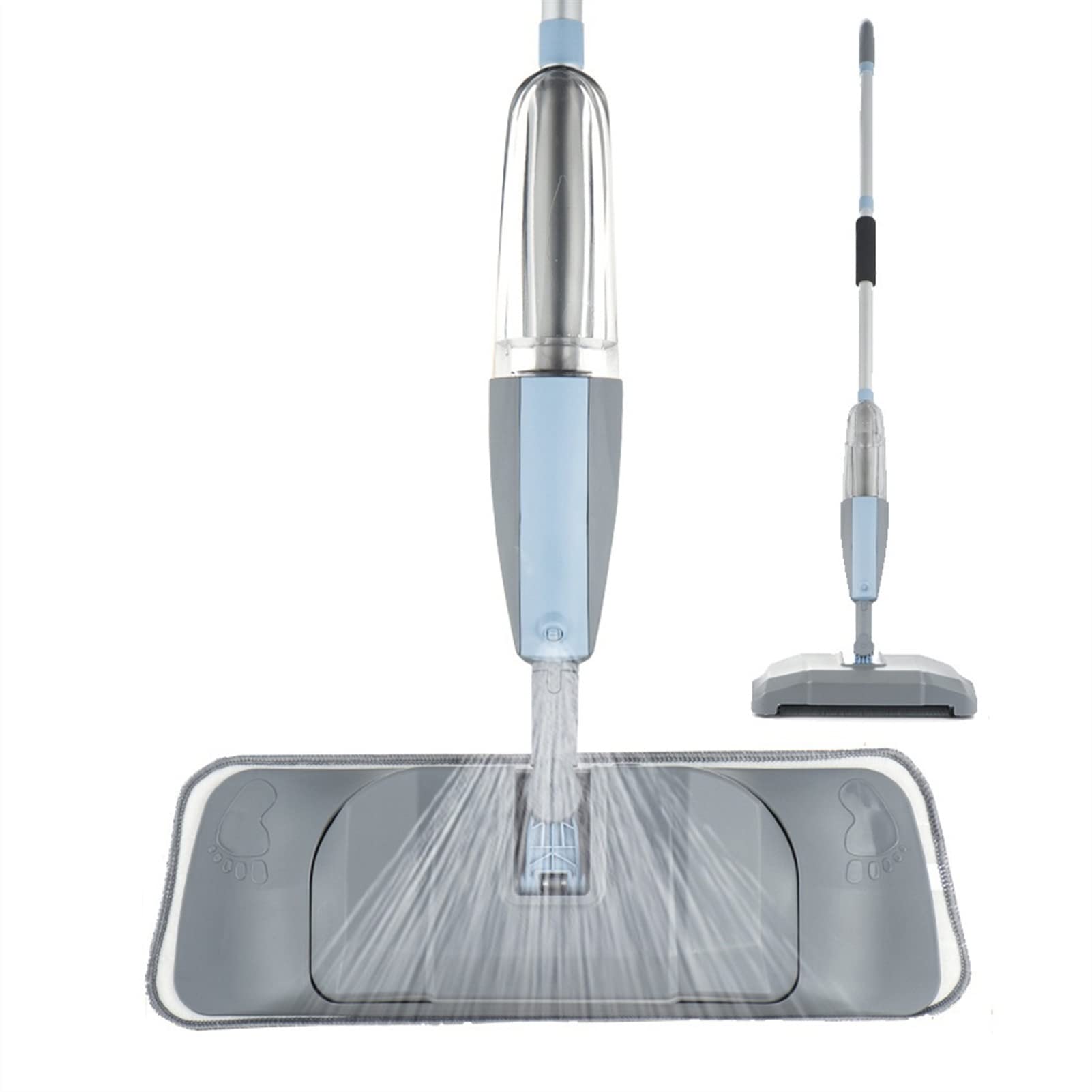 3-in-1 Spray Mop, Sweeper & Vacuum Cleaner for Hard Floors - 360° Rotating Handheld Cleaning Tool with 3 Replacement Pads | Perfect for Tile, Wood & Laminate Floor Care | Quick-Dry Mopping & Spot Cleaning for Home, Office & Pet Areas
