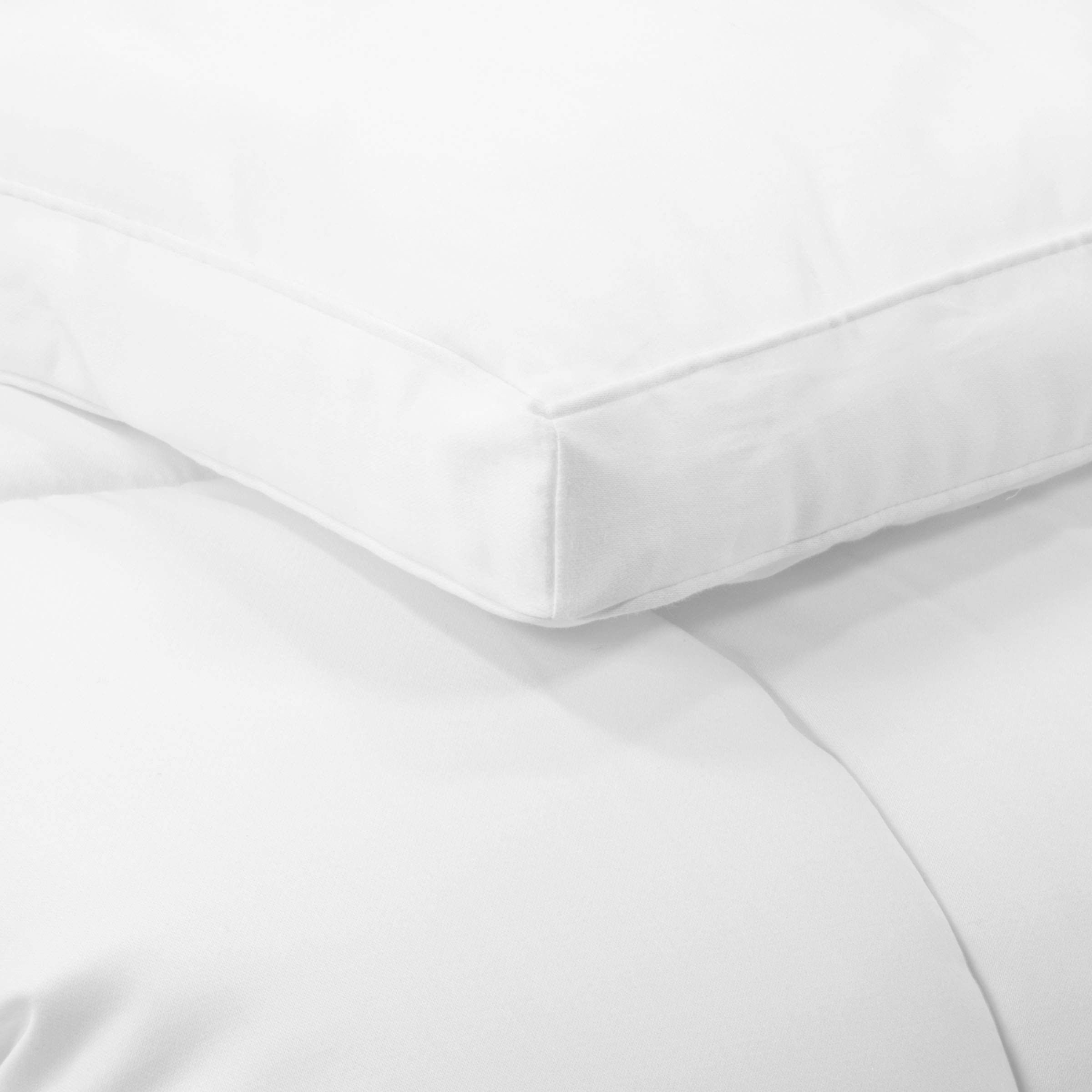 Serta Extra Warmth Quilt-Stitched Down Alternative Comforter - Twin Size, White | Hypoallergenic Fiber Fill Bedding for Winter & Cold Nights - Perfect for Guest Rooms, Dorms & Cozy Bedrooms