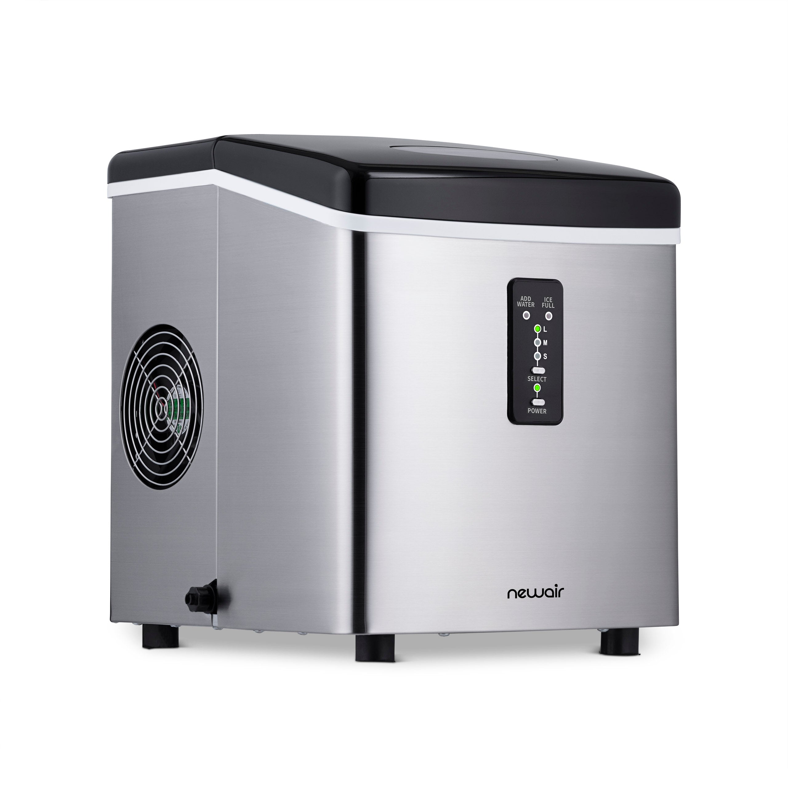Newair® Countertop Ice Maker - 28 lbs/Day, Bullet Ice Machine for Home, Office, Bar & Parties | Fast & Portable Ice Cube Maker for Cocktails, Beverages & Outdoor Events