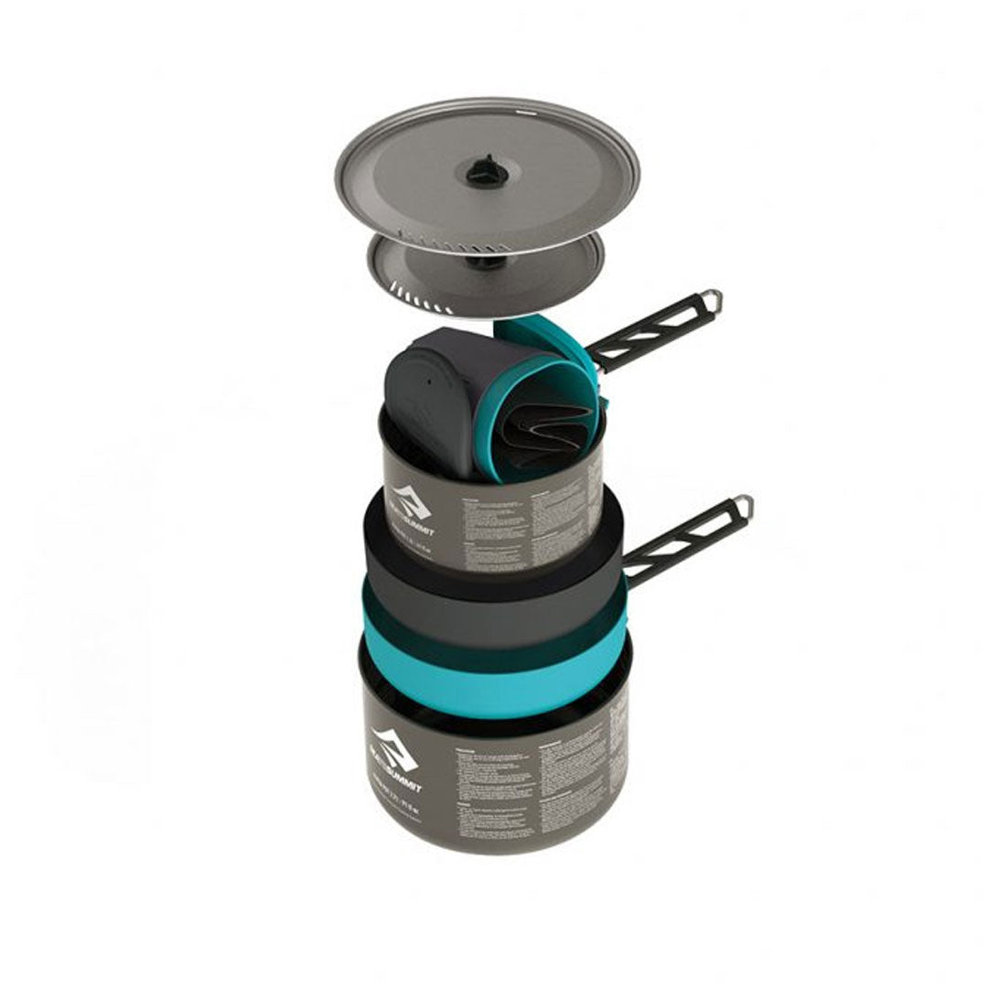 Sea To Summit Alpha Pot Cook Set 2.2L - Lightweight Camping Cookware for Backpacking & Outdoor Adventures
