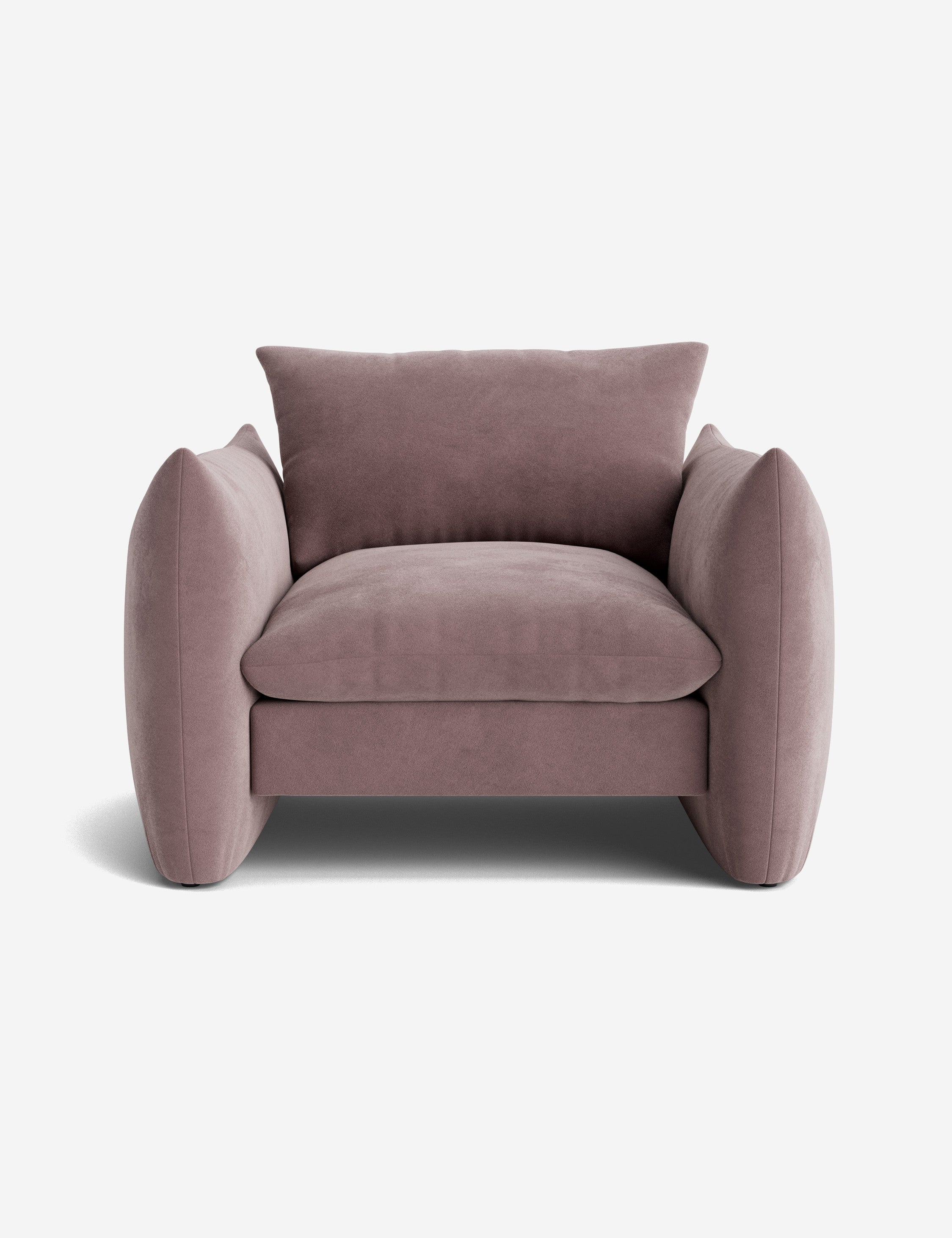 Modern Banks Accent Chair - Mid-Century Inspired Upholstered Armchair for Living Room, Bedroom & Office - Stylish Home Decor with Wooden Legs & Comfortable Cushioning