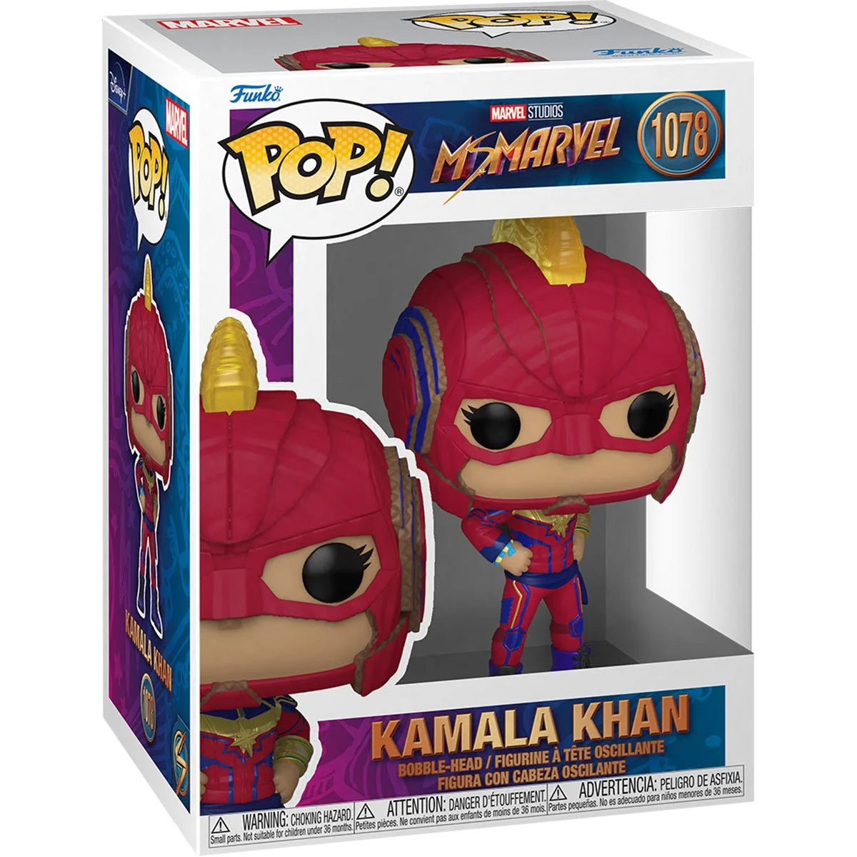Marvel Ms. Marvel: Kamala Khan Action Figure - Collectible Superhero Toy for Fans & Collectors - Perfect for Display, Gifts, and Marvel Universe Role Play