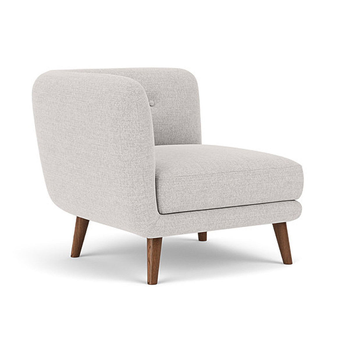 Alfred Fabric Right 1 Seater Modular Sofa - Modern Comfortable Single Chair for Living Room, Bedroom & Small Spaces
