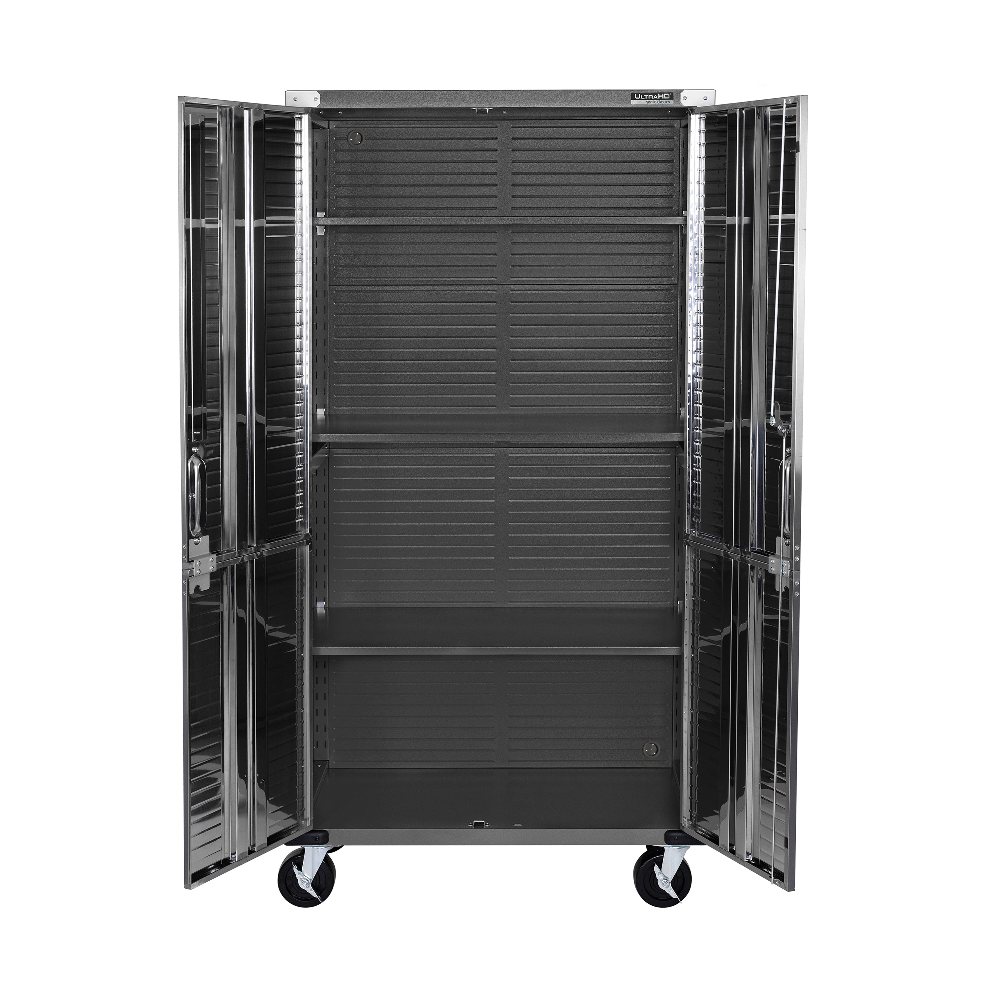 UltraHD® 2-Piece Storage Cabinet Set - Modern Organizer for Home, Office & Garage - Perfect for Closet Organization & Space Saving Solutions