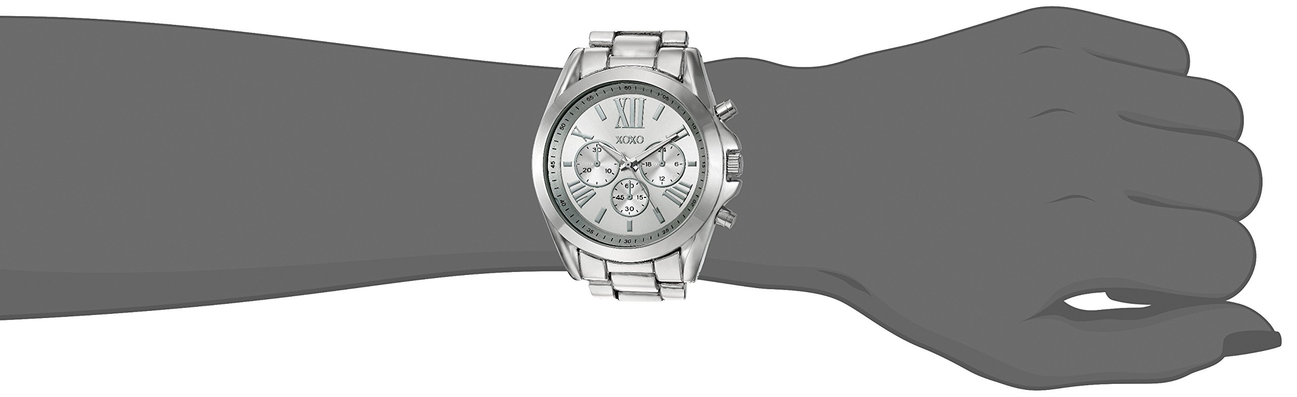 XOXO Women's Silver-Toned Quartz Watch - Stylish Stainless Steel & Alloy for Everyday Wear