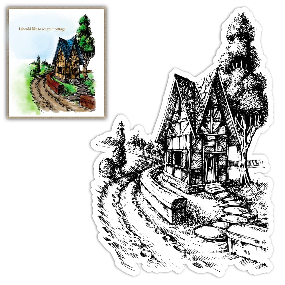 Tree House & Stone Road Clear Rubber Stamps Set for DIY Card Making - Holiday Greeting Cards, Scrapbooking, Paper Crafts & Album Decorations - Perfect for Handmade Invitations, Gift Tags & Memory Books