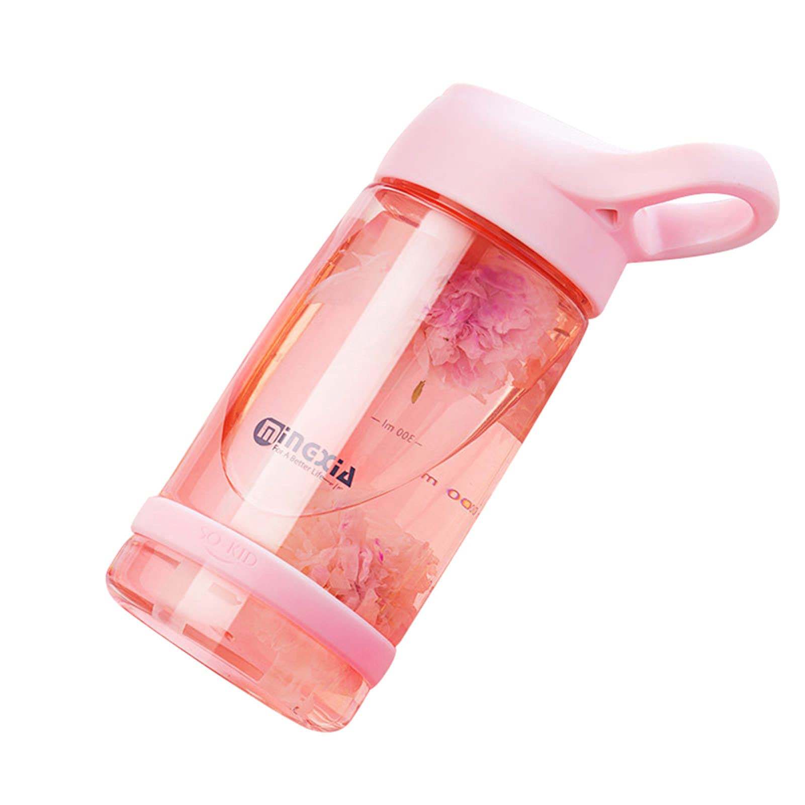 Reusable 850ml Leak Proof Sports Water Bottle with Straw - Cute Cartoon Design for Kids, Outdoor Activities, Gym & School - BPA Free, Pink Drinking Cup for Juice & Water
