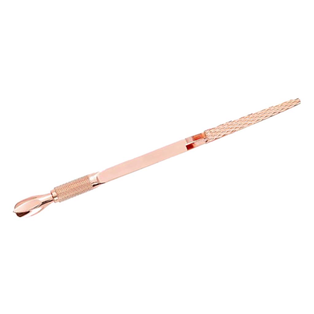 Oshhni Professional Cuticle Pincher Tool - Stainless Steel Rose Gold Nail Care Kit for Manicure Pedicure & At-Home Nail Salon