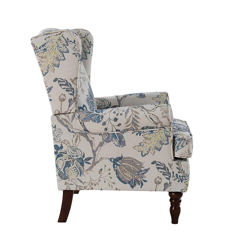Premium Centaurs Upholstered Armchair - Modern Accent Chair with Soft Fabric & Sturdy Wooden Legs for Living Room, Bedroom, or Office Decor
